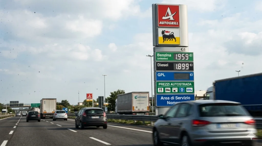 Prezzi benzina e diesel autostrada Italia marzo 2026.
